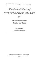 Christopher Smart Books, Christopher Smart poetry book