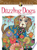 Book Creative Haven Dazzling Dogs Coloring Book Cover