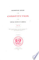 Documentary History of the Constitution of the United States of America  1786 1870