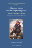 Educating Judges: Towards Improving Justice