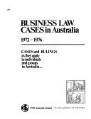Business Law Cases in Australia  1972 1976