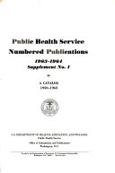 Public Health Service Numbered Publications