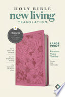 NLT Large Print Premium Value Thinline Bible  Filament Enabled Edition  Leatherlike  Garden Pink 