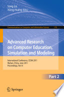 Advanced Research on Computer Education  Simulation and Modeling Book