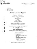 California  Court of Appeal  2nd Appellate District   Records and Briefs