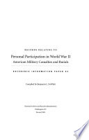 Records Relating to Personal Participation in World War II
