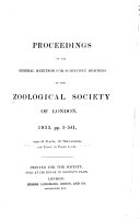 Proceedings of the General Meetings for Scientific Business of the Zoological Society of London