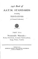 1946 Book of ASTM Standards Including Tentatives  a Triennial Publication  