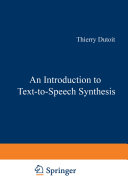 An Introduction to Text-to-Speech Synthesis
