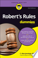 Robert s Rules For Dummies Book
