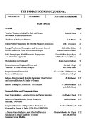 The Indian Economic Journal