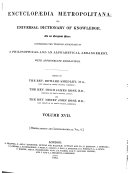 Encyclopædia Metropolitana; Or, Universal Dictionary of Knowledge ...