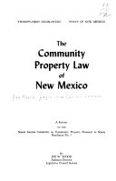 The Community Property Law of New Mexico