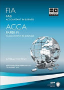 FIA Foundations of Accounting in Business - FAB Study Text-2013