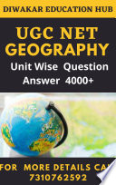 UGC NET Geography  Question Bank   Unit Wise   Topic Wise 4000   MCQ  Question Answer As Per New Updated Syllabus 2022