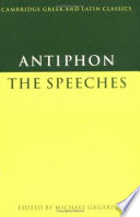 Antiphon The Speeches