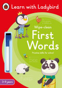 First Words  a Learn with Ladybird Wipe Clean Activity Book 3 5 Years Book