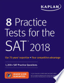 8 Practice Tests for the SAT 2018 Book