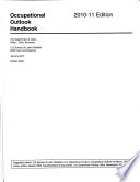 Occupational Outlook Handbook 2010 2011 Paperback 