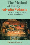The Method of Early Advaita Vedānta