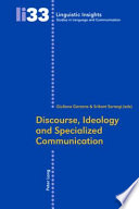 Discourse  Ideology and Specialized Communication