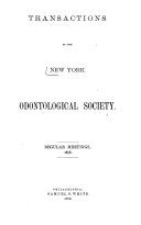 Transactions of the New York Odontological Society