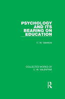 Psychology and its Bearing on Education [Pdf/ePub] eBook