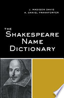 The Shakespeare Name Dictionary