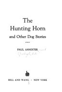 The Hunting Horn  and Other Dog Stories