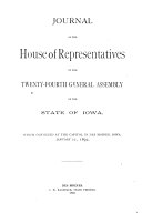Journal of the House of Representatives of the ... Regular Session of the General Assembly of the State of Iowa
