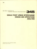 Single Point Urban Interchange Design and Operations Analysis
