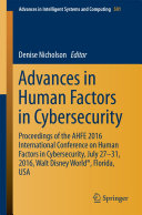 Advances in Human Factors in Cybersecurity Pdf/ePub eBook