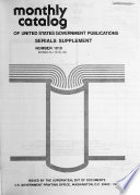 Monthly Catalogue United States Public Documents