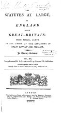 Read Pdf The Statutes at Large  of England and of Great Britain