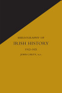 Bibliography of Irish History 1912-1921