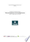 Proceedings of the International Conference Theory and Applications in the Knowledge Economy TAKE 2017