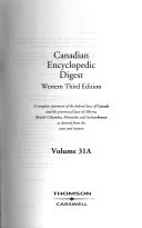Canadian encyclopedic digest
