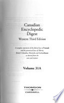 Canadian encyclopedic digest