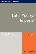 Latin Poetry: Imperial: Oxford Bibliographies Online Research Guide