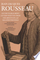 Letter to Beaumont, Letters Written from the Mountain, and Related Writings
