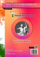 THE INTERNATIONAL JOURNAL OF INDIAN PSYCHOLOGY, Volume 8, No. 4, Part 5