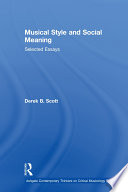 Musical Style and Social Meaning Book