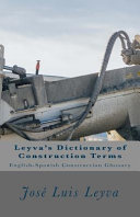 Leyva's Dictionary of Construction Terms