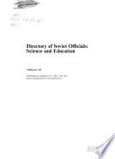 Directory of Soviet Officials