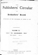 The Publishers' Circular and Booksellers' Record