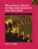 Mechanical Design of Machine Elements and Machines Book