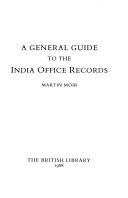 A General Guide to the India Office Records
