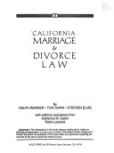 California Marriage & Divorce Law