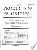 Products   Priorities