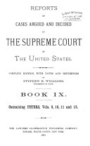 Reports of Cases Argued and Decided in the Supreme Court of the United States